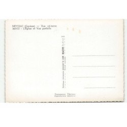 MEYSSAC: l'église et vue partielle vue aérienne 10X15 - très bon état