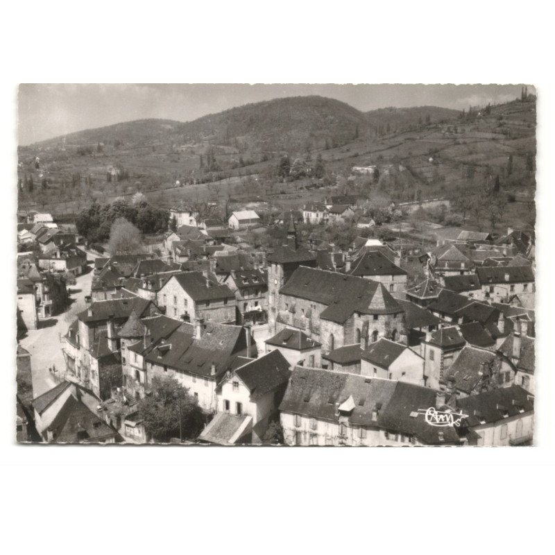 MEYSSAC: vue générale vue aérienne 10X15 - très bon état
