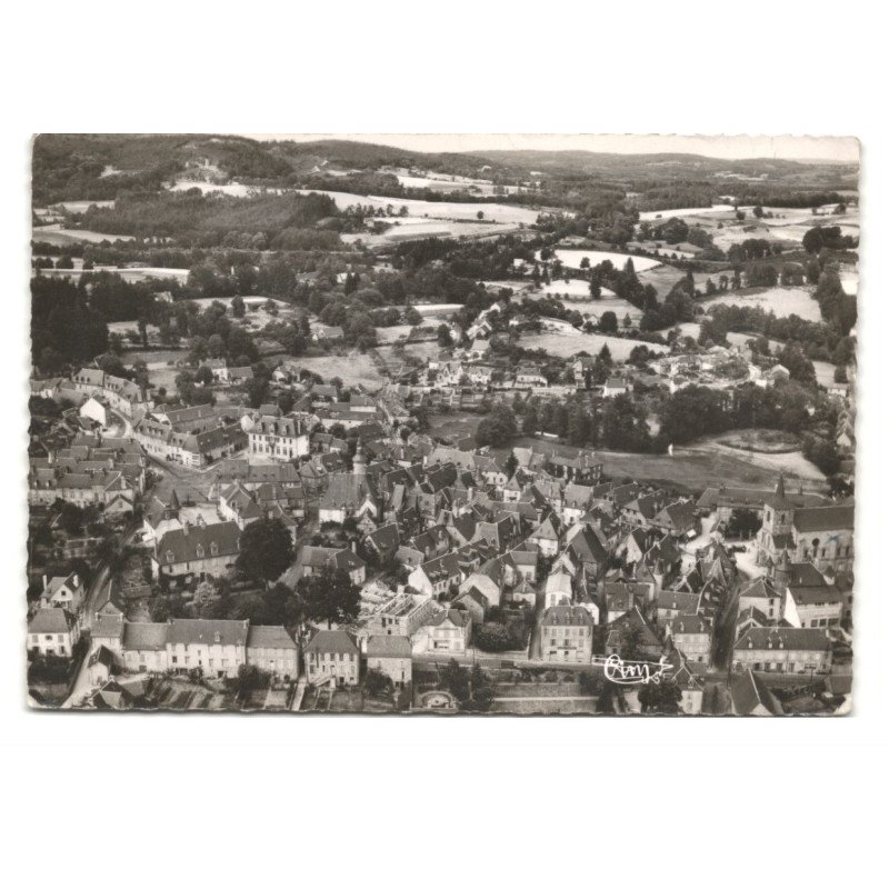 MEYMAC: vue générale vue aérienne 10X15 - très bon état