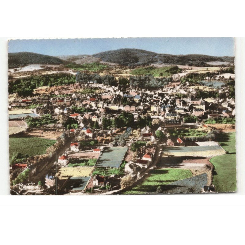 MEYMAC: vue générale des monts de meymac vue aérienne 10X15 - très bon état