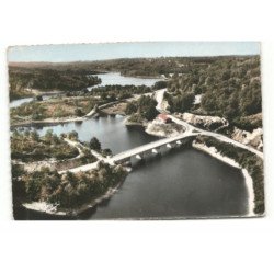 MARCILLAC-la-CROISILLE: pont de malèze, la guinguette, route de tulle vue aérienne 10X15 - très bon état