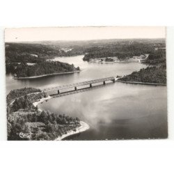 MARCILLAC-la-CROISILLE: barrage de la valette-clergoux, le camping vue aérienne 10X15 - très bon état