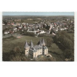 LUBERSAC: le château vue aérienne 10X15 - très bon état