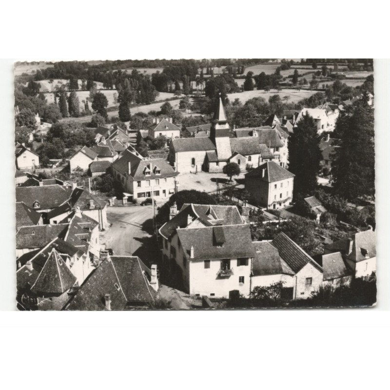 LE LONZAC: vue générale, le centre vue aérienne 10X15 - très bon état