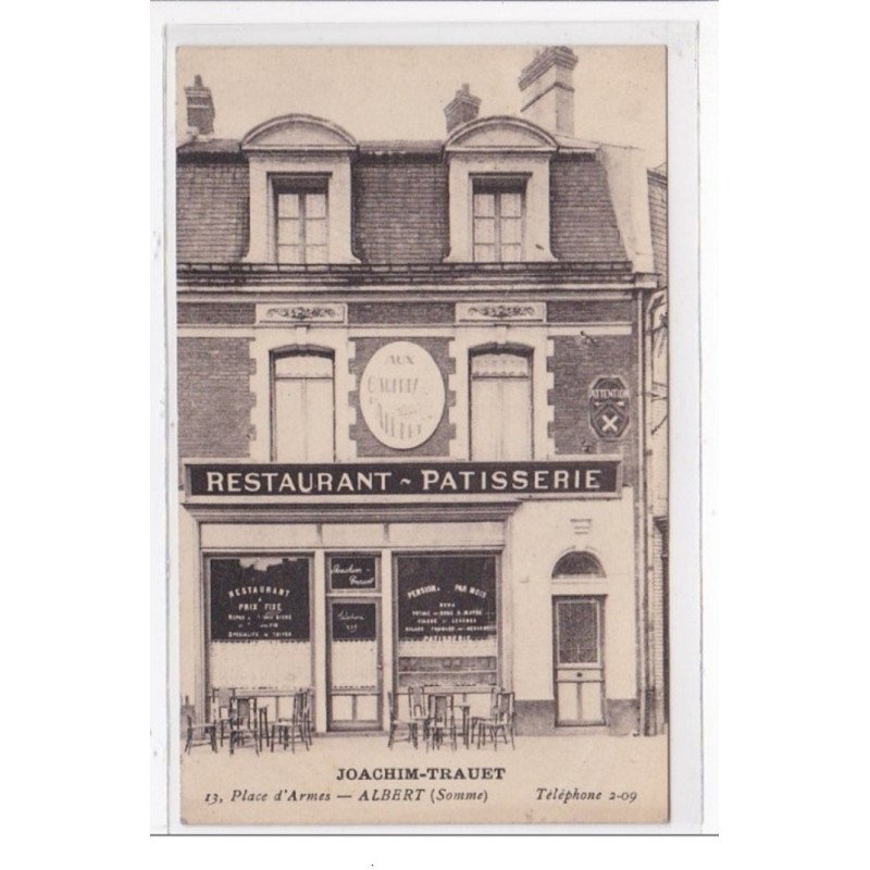 ALBERT : place d'armes, restaurant patisserie - tres bon etat ALBERT : place d'armes, restaurant patisserie - tres bon etat