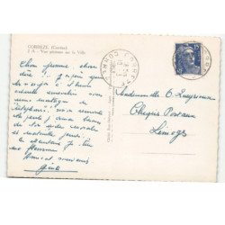 CORREZE: sur la ville vue aérienne 10X15 - très bon état