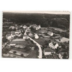 CHAMPAGNAC-la-PRUNE: vue aérienne 10X15 - état (timbre décollé)