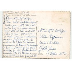 CHAMPAGNAC-la-PRUNE: vue aérienne 10X15 - état (timbre décollé)