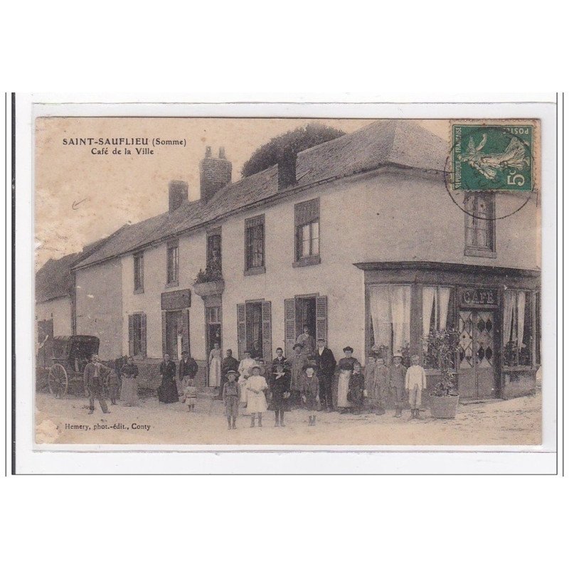 SAINT-SAUFLIEU : cafe de la ville - etat