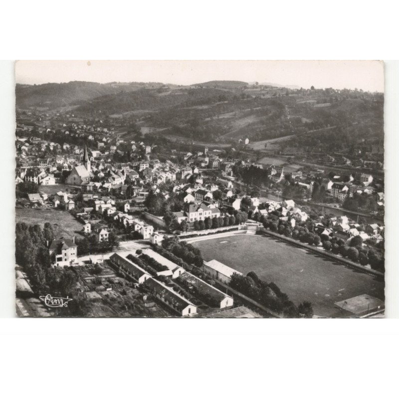 BORT-les-ORGUES: un coin de bort vue aérienne 10X15 - très bon état