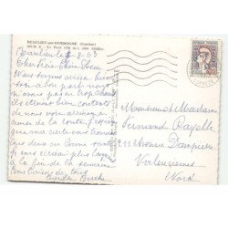 BEAULIEU-sur-DORDOGNE: le pont vue aérienne 10X15 - très bon état