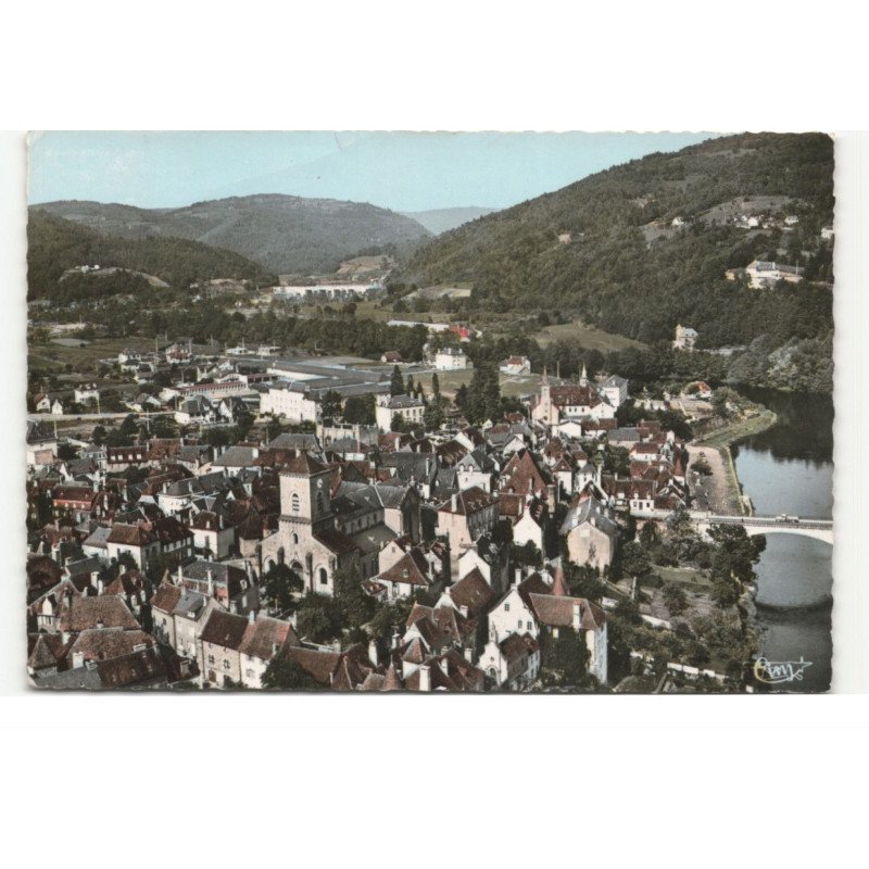 ARGENTAT: vue générale vue aérienne 10X15 - très bon état