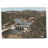 ARGENTAT: barrage du sablier, dans le fond le lac du gibanel et son château vue aérienne 10X15 - très bon état