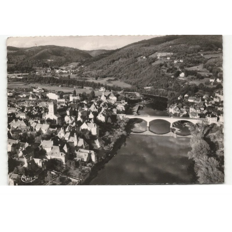 ARGENTAT: vue aérienne 10X15 - très bon état