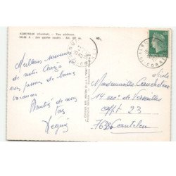 ALBUSSAC: les quatre routes vue aérienne 10X15 - très bon état