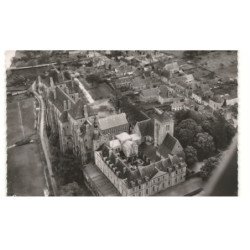 SOLESMES: l'abbaye saint-pierre vue aérienne 10X15 - très bon état
