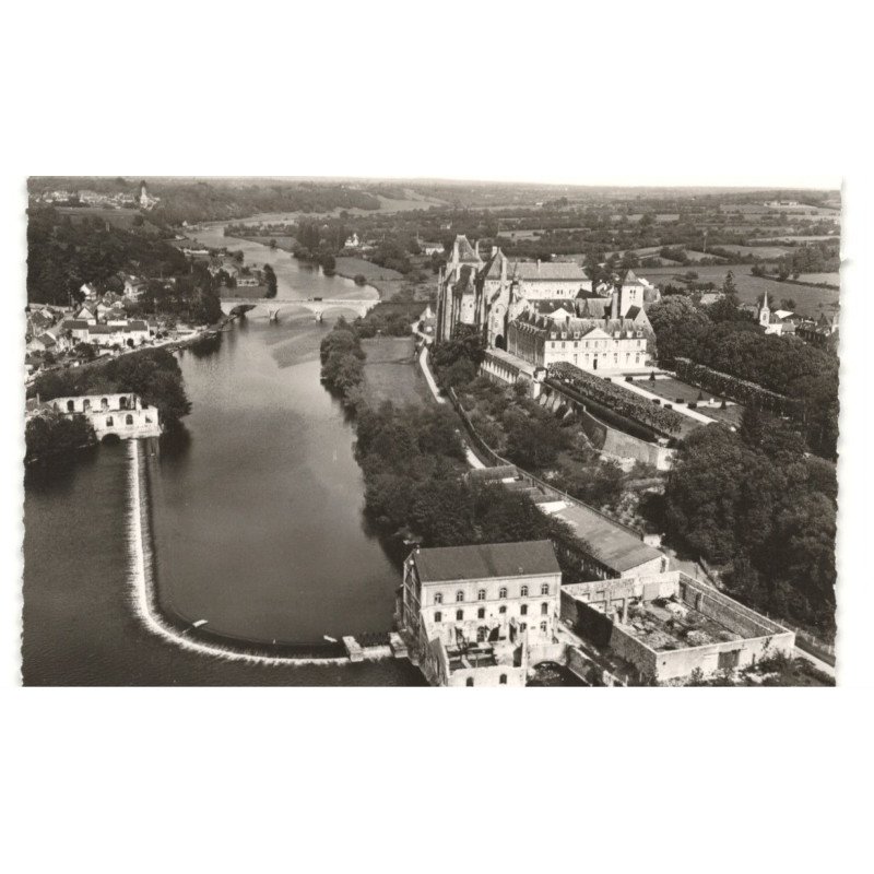 SOLESMES: l'abbaye saint-pierre vue aérienne 10X15 - très bon état