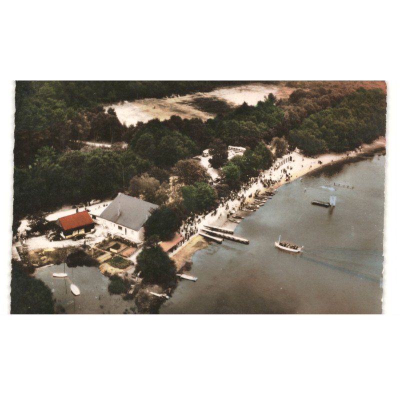 SILLE-le-GUILLAUME: coco-plage, l'embarcadère vue aérienne 10X15 - très bon état