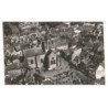 FRESNAY-sur-SARTHE: place de la république et l'église vue aérienne 10X15 - très bon état