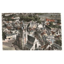 LA FERTE-BERNARD: la venise de l'ouest, notre-dame des marais vue aérienne 10X15 - très bon état