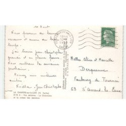 LA CHARTRE-sur-le-LOIR: la gidonnière et le coteau des jasnières vue aérienne 10X15 - très bon état