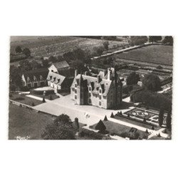 DISSE-sous-le-LUDE: château de lorrière vue aérienne 10X15 - très bon état