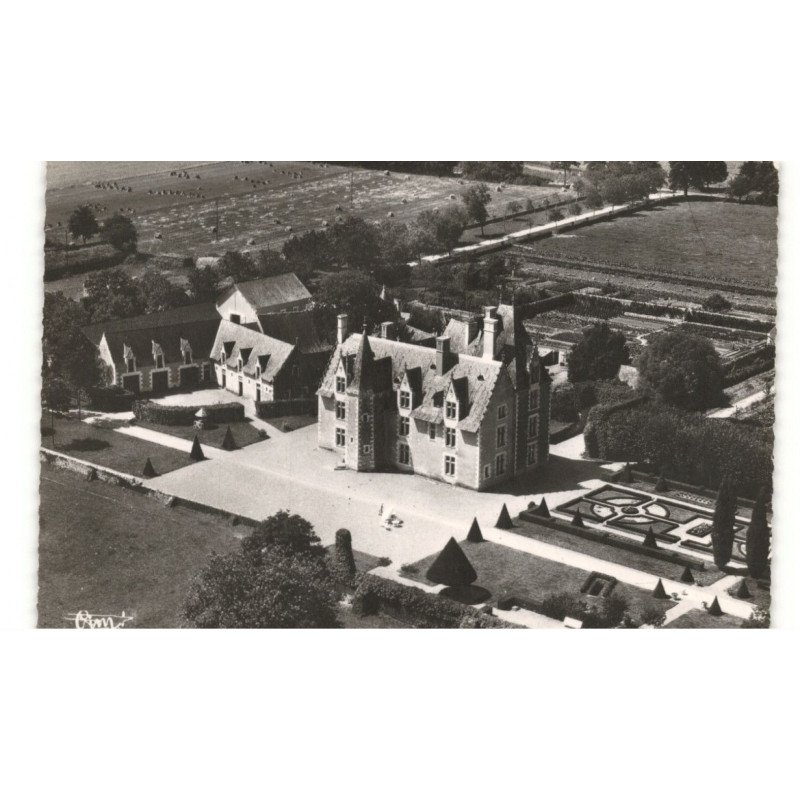 DISSE-sous-le-LUDE: château de lorrière vue aérienne 10X15 - très bon état