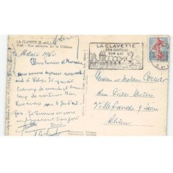 LA CLAYETTE: le château vue aérienne 10X15 - très bon état