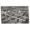 BEAUMONT-sur-SARTHE: les 2 ponts sur la sarthe et la ville vue aérienne 10X15 - très bon état
