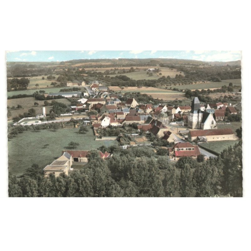 AVEZE: vue générale vue aérienne 10X15 - très bon état