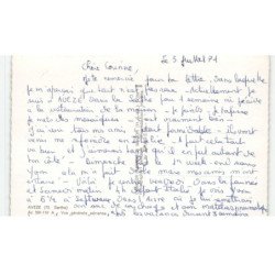 AVEZE: vue générale vue aérienne 10X15 - très bon état