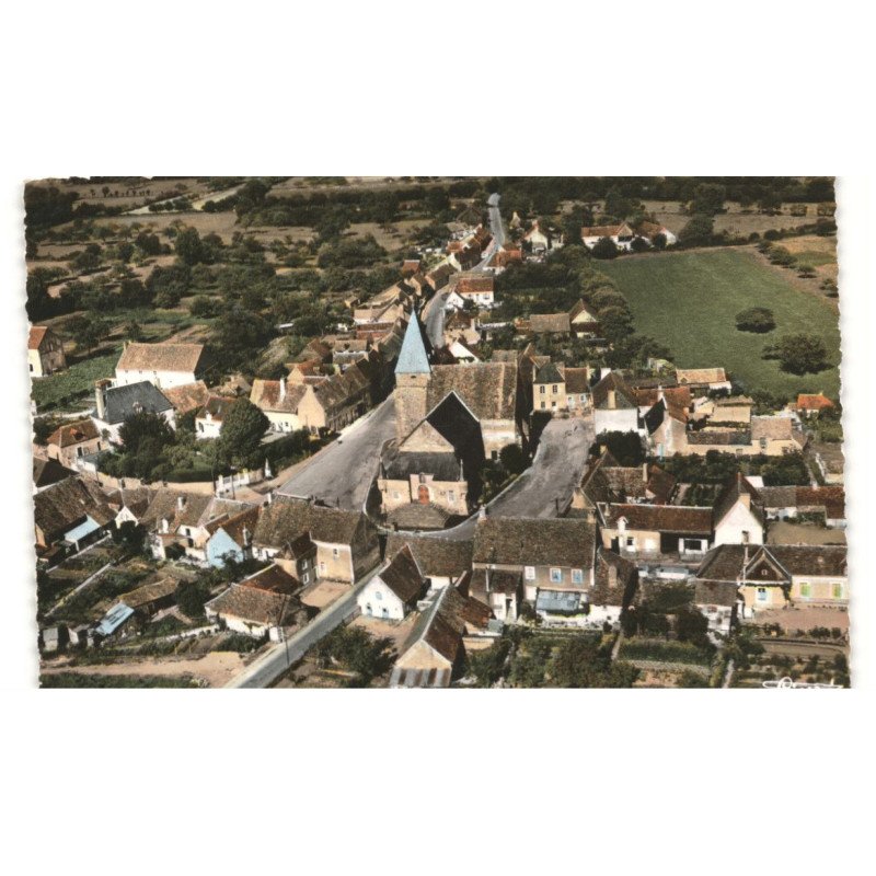 SAINT-GEORGES-du-ROSAY: le centre vue aérienne 10X15 - très bon état