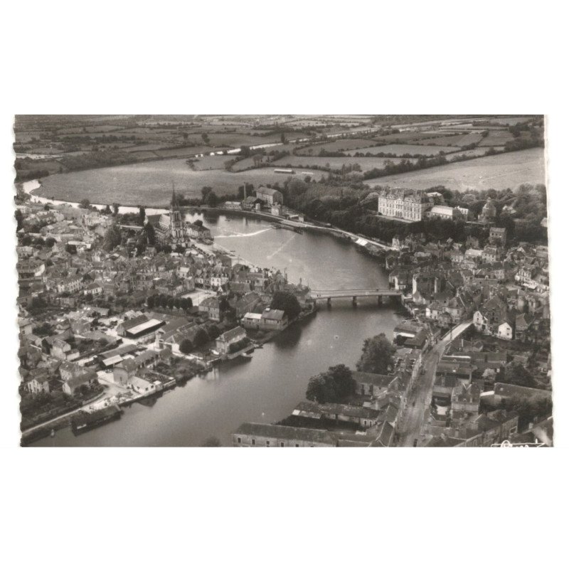 SABLE-sur-SARTHE: vue aérienne 10X15 - très bon état