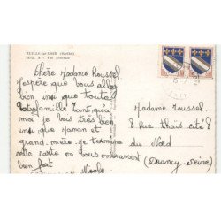 RUILLE-sur-LOIR: vue générale vue aérienne 10X15 - très bon état