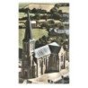 PARENNES: l'église vue aérienne 10X15 - très bon état