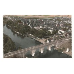 NOYEN-sur-SARTHE: vue générale vue aérienne 10X15 - très bon état