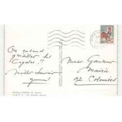 NOYEN-sur-SARTHE: vue générale vue aérienne 10X15 - très bon état