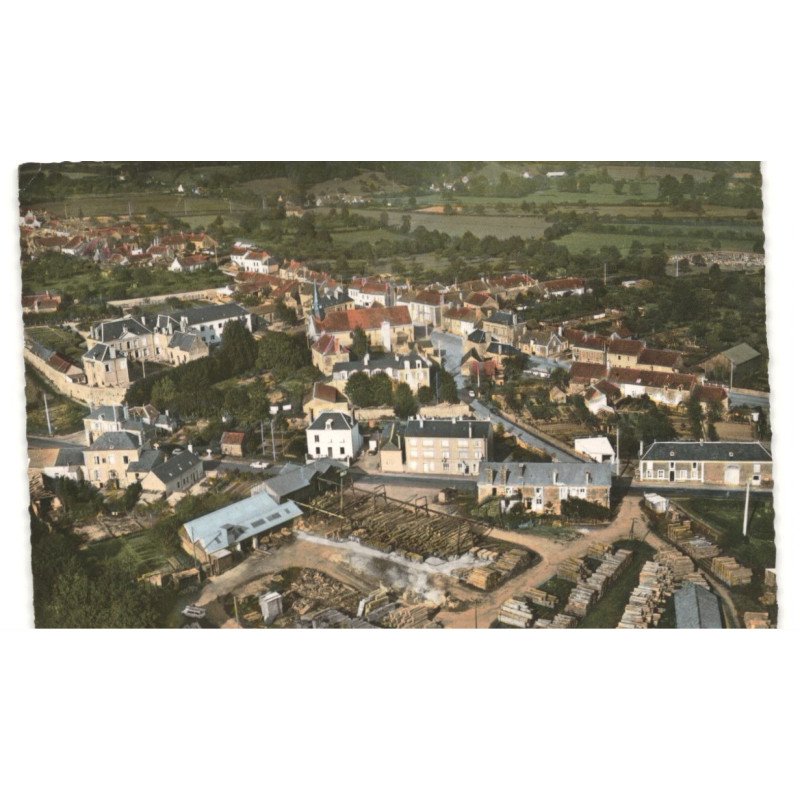 NEUFCHATEL-en-SAOSNOIS: vue générale vue aérienne 10X15 - très bon état