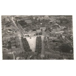 MALICORNE: place de la république vue aérienne 10X15 - très bon état