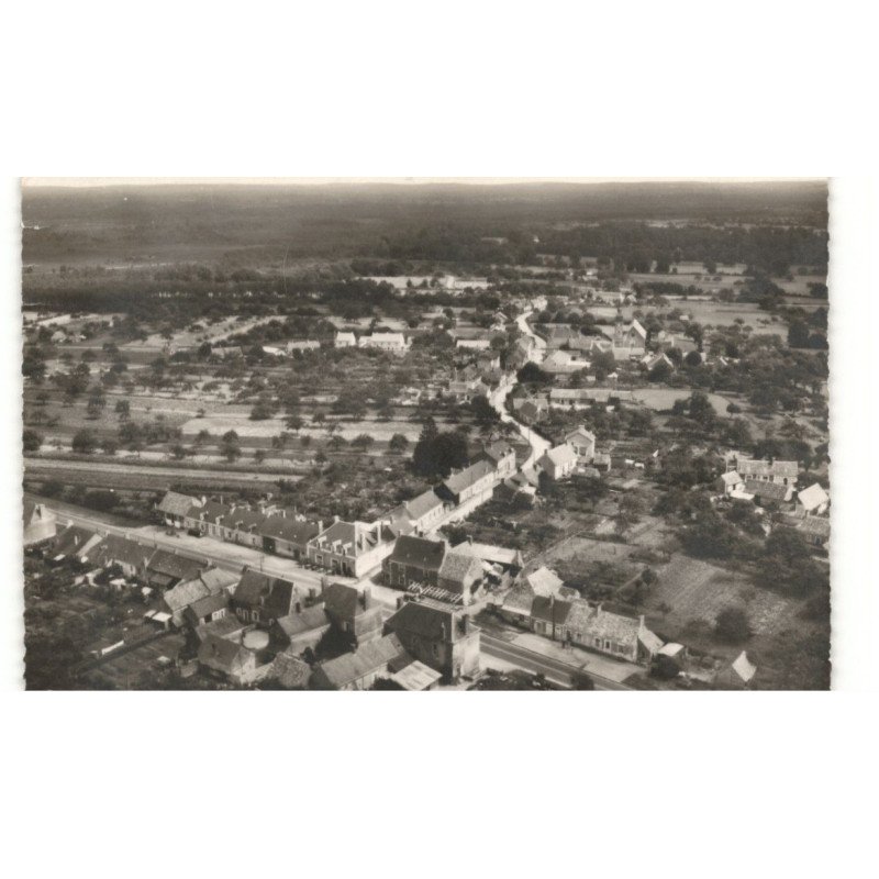 MULSANNE: vue sur la route nationale vue aérienne 10X15 - très bon état