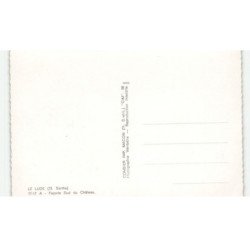 LE LUDE: façade sud du châteauvue aérienne 10X15 - très bon état