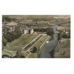 LE LUDE: le château vue aérienne 10X15 - très bon état
