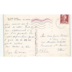 LE LUDE: le château vue aérienne 10X15 - très bon état