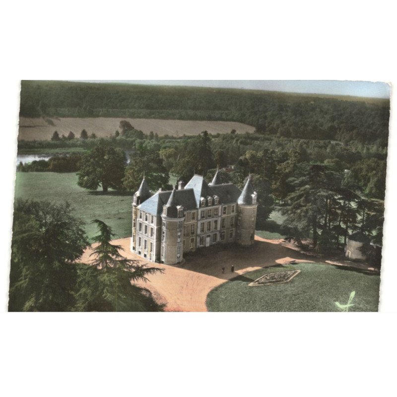 SAINT-JEAN-du-BOIS: le château vue aérienne 10X15 - très bon état