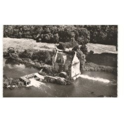 LUCHE-PRINGE: vieux moulin sur le loir vue aérienne 10X15 - très bon état