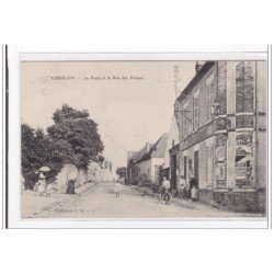 COURLON : la poste et la rue des préaux - tres bon etat