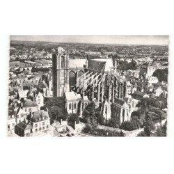 LE MANS: la cathédrale saint-julien vue aérienne 10X15 - très bon état