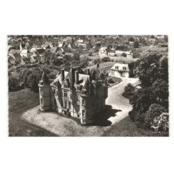 VALLON-sur-GEE: le château de la grange et vue générale vue aérienne 10X15 - très bon état