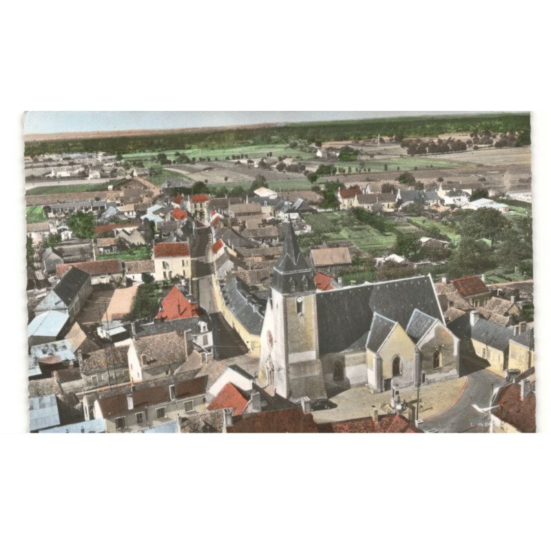 TELOCHE: l'église vue aérienne 10X15 - très bon état