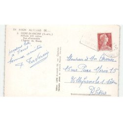 MONT-SAINT-VINCENT: vue d'ensemble, l'entrée du bourg vue aérienne 10X15 - très bon état